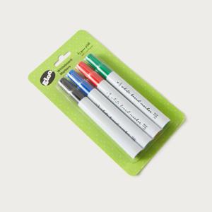 Gloo Assorted Round Whiteboard Markers - Set of 4 - 21x11 cms