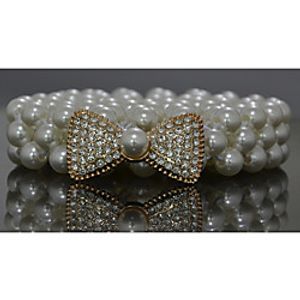 Beads Birthday  Party  Evening Sash With Imitation Pearl  Belt Women's Sashes Lightinthebox