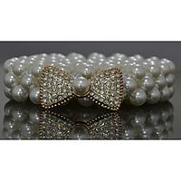 Beads Birthday  Party  Evening Sash With Imitation Pearl  Belt Women's Sashes Lightinthebox - thumbnail