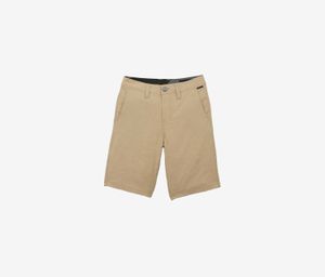 Boys Frickin Surf N Turf Static Hybrid Board Shorts  Dark Khaki