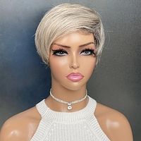 Short Pixie Cut Wigs Synthetic Heat Resistant Wigs For Women Hair Replacement Wigs For Party Cosplay Halloween Use Lightinthebox - thumbnail
