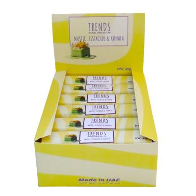 Trends Dubai Chocolate, Mastic, Pistachio & Kunafa 45G Pack of 24