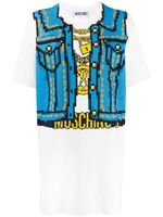 Moschino printed T-shirt dress - White