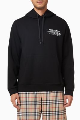 Hoodie with Location in Cotton