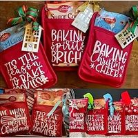 Christmas Pot Rack Baking Kit, Pot Holders, Fun BBQ Baking Tool Storage Cover, Multipurpose Cookie Bag, Christmas Small Gift Cookie Wrapping And Storage Bag Lightinthebox - thumbnail