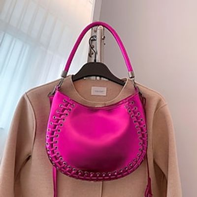 Women's Shoulder Bag PU Leather Daily Large Capacity Solid Color Black Gold Rose Pink Lightinthebox Women's Shoulder Bag PU Leather Daily Large Capacity Solid Color Black Gold Rose Pink Lightinthebox