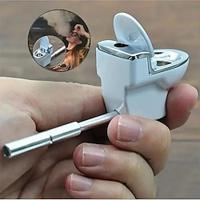 1pc Creative Toilet Shaped Ceramic Portable Pipe - The Perfect Smoking Accessory! Lightinthebox