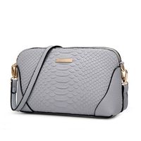 Women Casual PU Leather Crocodile Shoulder Bag Envelope Crossbody Bag