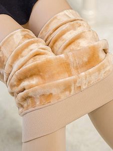 Casual Warm Plush Skin Tone Leggings