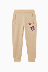 Glitter Cotton Jersey Joggers Glitter Cotton Jersey Joggers
