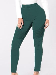 Fashion multicolor high waist skinny stretch casual pants