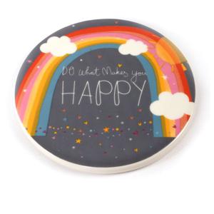 Belly Button Designs Rainbow Single Coaster