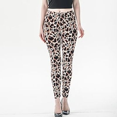 Women's Fashion Tights Leggings Print Ankle-Length Pants Casual Weekend Stretchy Leopard Comfort Mid Waist Orange Brown Yellow Coffee S M L XL XXL Lightinthebox Women's Fashion Tights Leggings Print Ankle-Length Pants Casual Weekend Stretchy Leopard Comfort Mid Waist Orange Brown Yellow Coffee S M L XL XXL Lightinthebox