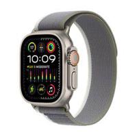 Apple Watch Ultra 2 GPS + Cellular, 49mm Titanium Case with Green/Grey Trail Loop - Medium/Large (MRF43AE/A)