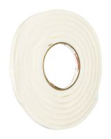 Frost King White Rubber Foam Tape Weatherseal 3/4 X 7/16 inches x 10 Feet