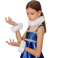 Renaissance Collar Cuff Set - Vintage White Neck Ruff and Wrist Ruffle Cuffs Costume Accessories Dress Up Kit for Adults Kids Lightinthebox