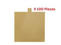 Hotpack Square Cake Board Gold For Single Cake Piece 100 Pieces - CBS1010H