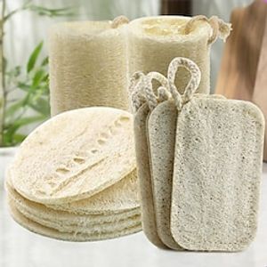 Natural Luffa Network Dishwashing Brush In Primary Color Household Kitchen Cleaning Sponge Luffa Pulp Brush Pot Brush Dishwashing Tool Lightinthebox