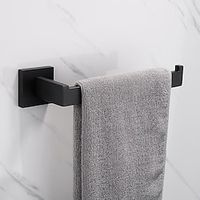 Bathroom Accessory Set Wall Mounted Stainless Steel Include Towel Bar Robe Hook Toilet Paper Holder Bathroom Tower Rack Lightinthebox