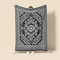Ethnic Pattern Flannel Throw Blankets Warm All Seasons Room Decoration Gifts Home Decor Lightinthebox - thumbnail