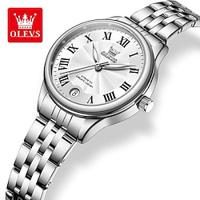 OLEVS Women Quartz Watch Minimalist Fashion Casual Wristwatch Calendar Waterproof Decoration Stainless Steel Watch Lightinthebox