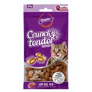 Gnawlers Salmon Flavour Crunchy & Tender Cat Treats 65g