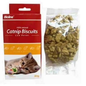 Bioline Catnip Biscuits Multicolour 80g (UAE Delivery Only)