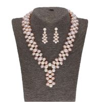 Sri Jagdamba Pearls Yami 2 Lines Pearl Set - JPSEP-20-272