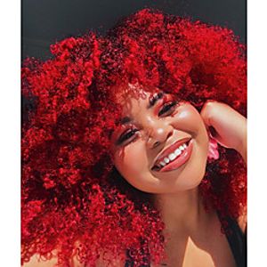 Short Curly Afro Wig With Bangs for Black Women Black Kinky Curly Hair Wig Afro Synthetic Heat Resistant Full Wigs Lightinthebox