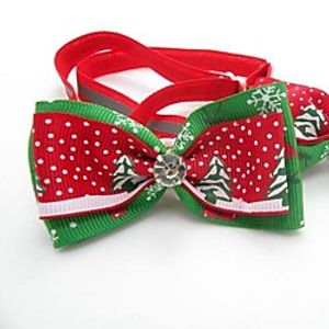 Cat Dog Necklace Puppy Clothes Tie / Bow Tie Cosplay Wedding Christmas Dog Clothes Puppy Clothes Dog Outfits Red Costume for Girl and Boy Dog Cotton miniinthebox