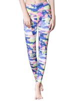 Mid Waist Patchwork Yoga Pants for Women