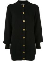 Chanel Pre-Owned 1994 longline cashmere cardigan - Black