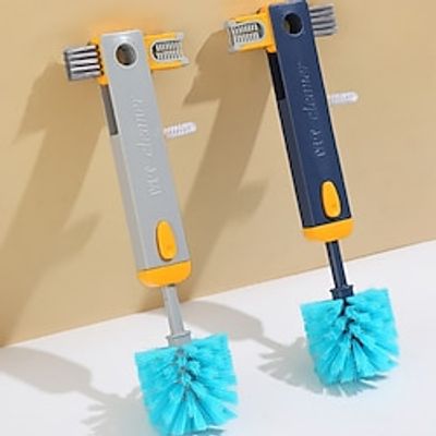 Creative Four In One Cup Brush Telescopic Rod For Washing Cups Cleaning Brush Long Handle Gap Brush Bottle Brush Insulated Cup Cover Brush Lightinthebox