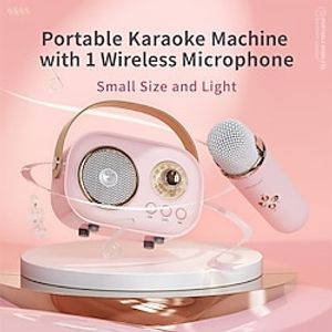 Kinglucky Karaoke Machine With 1 Min Wireless Microphones Portable Microphone Speaker Set Rechargeable PA System Stage Subwoofer Supports Party Birthday Gift Lightinthebox
