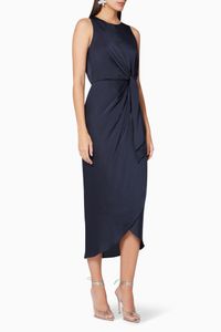 Pohshan Keyhole Detail Midi Dress