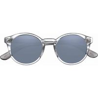 Zippo OB137-01 Round Shape Sunglasses For Men, 50 mm Size, Smoke Flash Mirror Transparent - 267000569