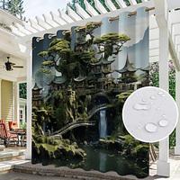 Waterproof Outdoor Curtain Privacy, Outdoor Shades, Sliding Patio Curtain Drapes, Pergola Curtains Grommet Mushroom Forest For Gazebo, Balcony, Porch, Party Lightinthebox