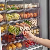 Refrigerator Drawer Storage Partition Board Storage Box Vegetable And Fruit Household Fresh-keeping Box Large Capacity Transparent Storage miniinthebox - thumbnail