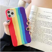 High Quality Liquid Tpu Rainbow Phone Case for 12 13 11 Pro Max Xr Xs Xsmax 7 8 Plus SE 2020 Tpu Phone Case New Cover