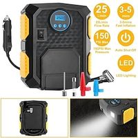 Tire Inflator 12V DC 120W 150PSI Tire Pump wLCD Electric Air Compressor Pump 25LMin Large Air Flow Lightinthebox - thumbnail