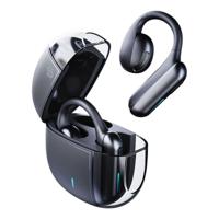 Porodo Soundtec Air Conduction True Wireless Earbuds with Semi Transparent Case - Black - thumbnail