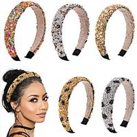 natural crystal stone headband retro sponge headband  miniinthebox - thumbnail
