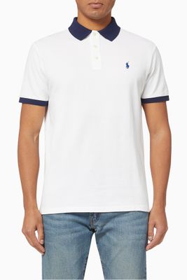 Custom Slim Fit Cotton Mesh Polo Custom Slim Fit Cotton Mesh Polo
