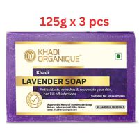 Khadi Organique Lavender Soap 125G (Pack Of 3) Khadi Organique Lavender Soap 125G (Pack Of 3)