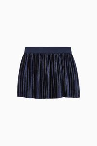 Glittery Pleated Velvet Skirt