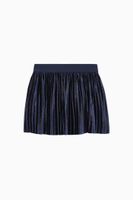 Glittery Pleated Velvet Skirt - thumbnail