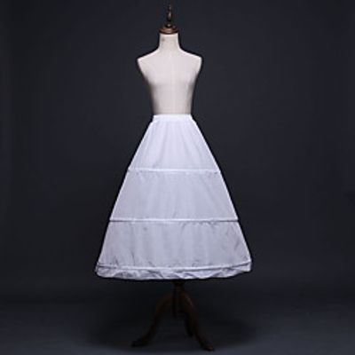 Bride Classic Lolita 1950s Layered Vacation Dress Dress Petticoat Hoop Skirt Crinoline Prom Dress Women's Girls' Costume White Vintage Cosplay Wedding Party Princess miniinthebox