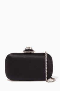 Embellished Spider Clutch in Silk