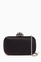 Embellished Spider Clutch in Silk - thumbnail