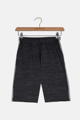 Kids Boys Pull On Short  Black/Grey